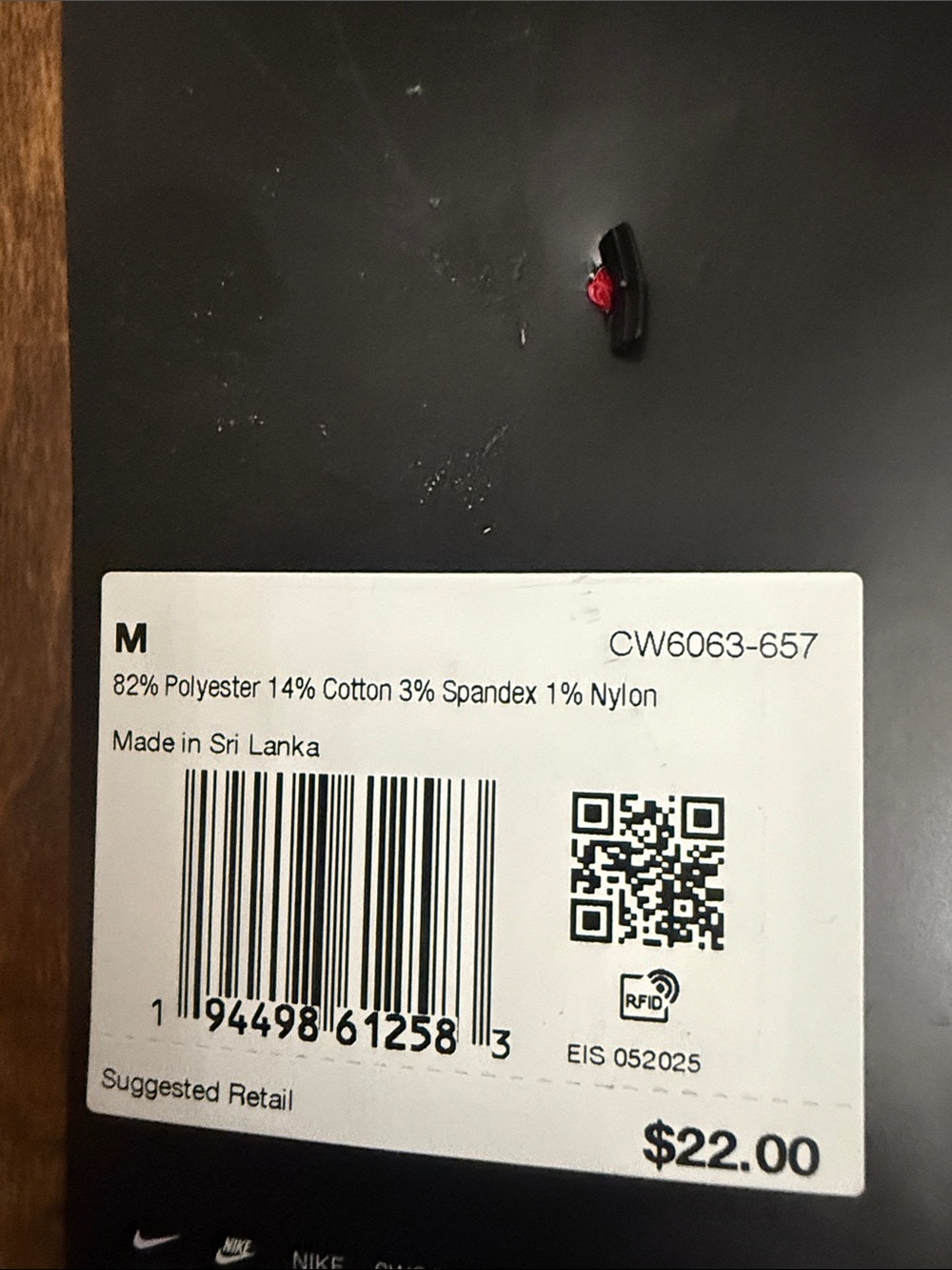 Nike Red and Black Elite Dri-FIT Crew Athletic Socks - Picture 8 of 14